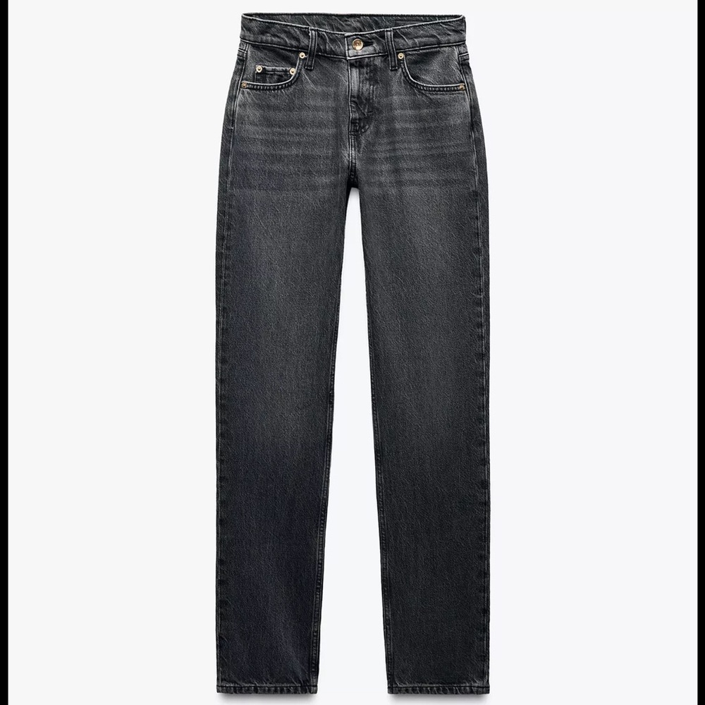 ZARA NWT 12 Straight Leg Low Rise Jean